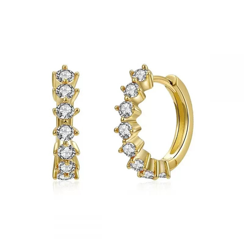 Small size CZ Bali (gold) 4         (9497)