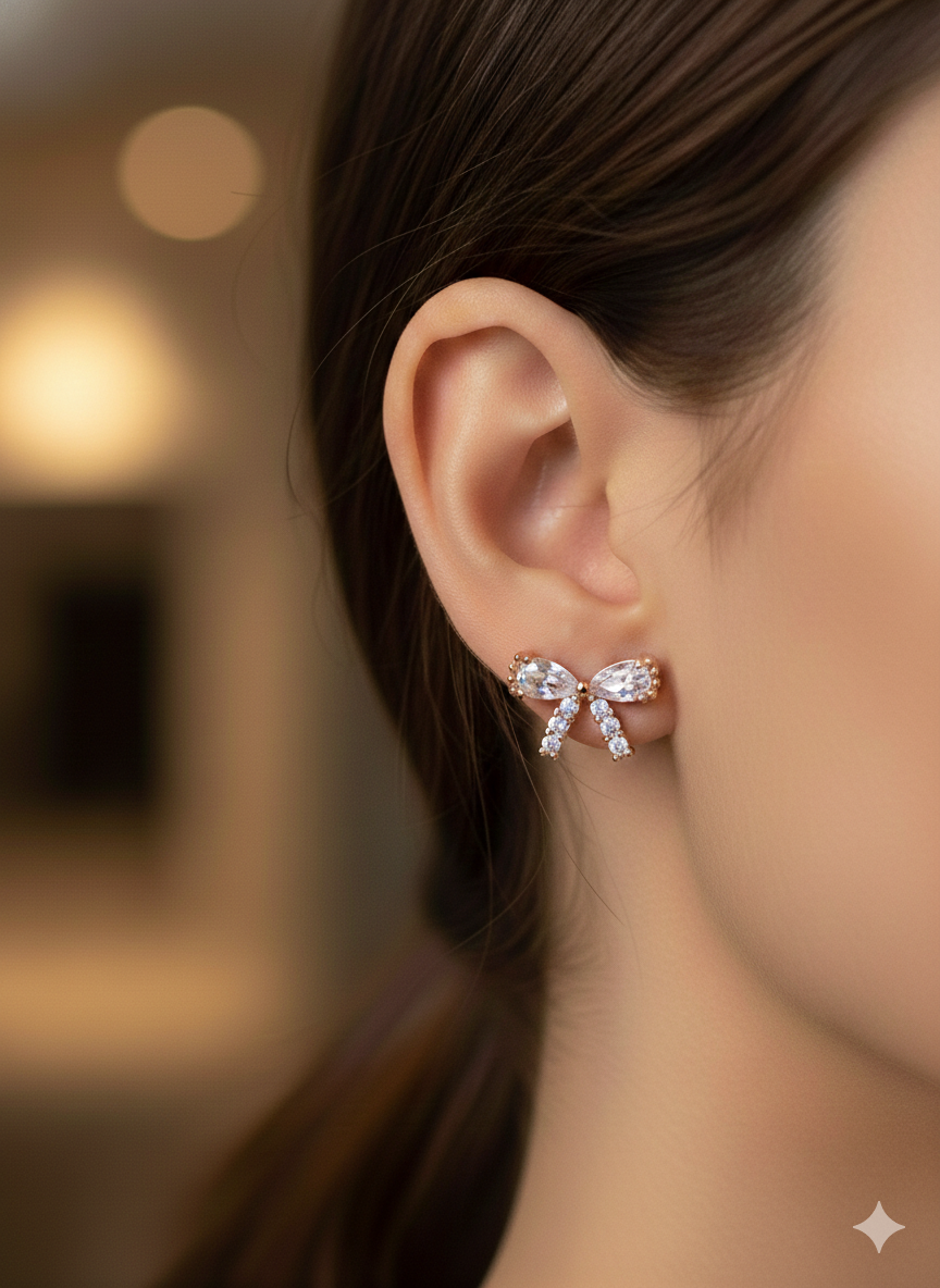 Anti Tarnish CZ Earring 9