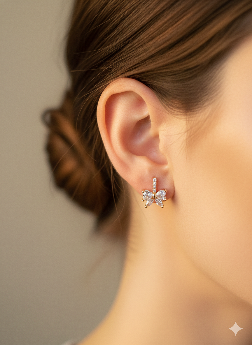Anti Tarnish CZ Earring 7