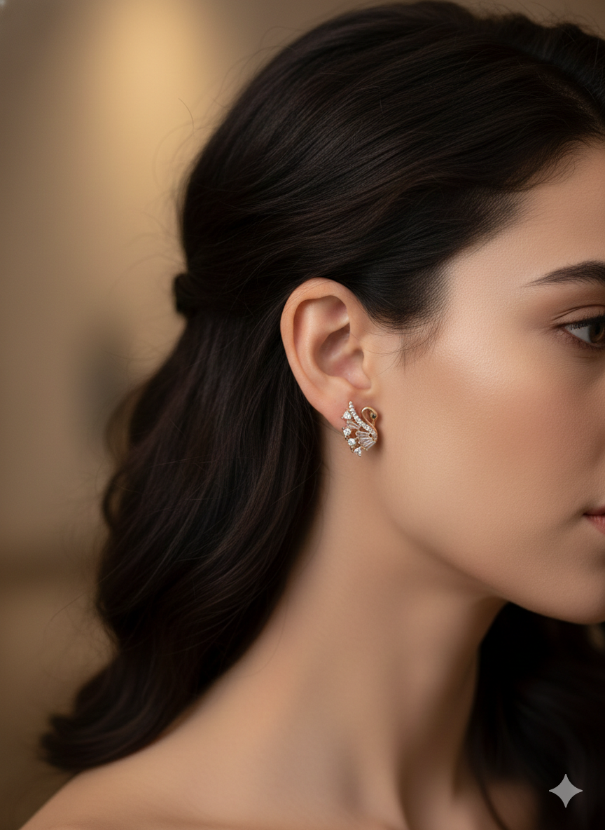 Anti Tarnish CZ Earring 10