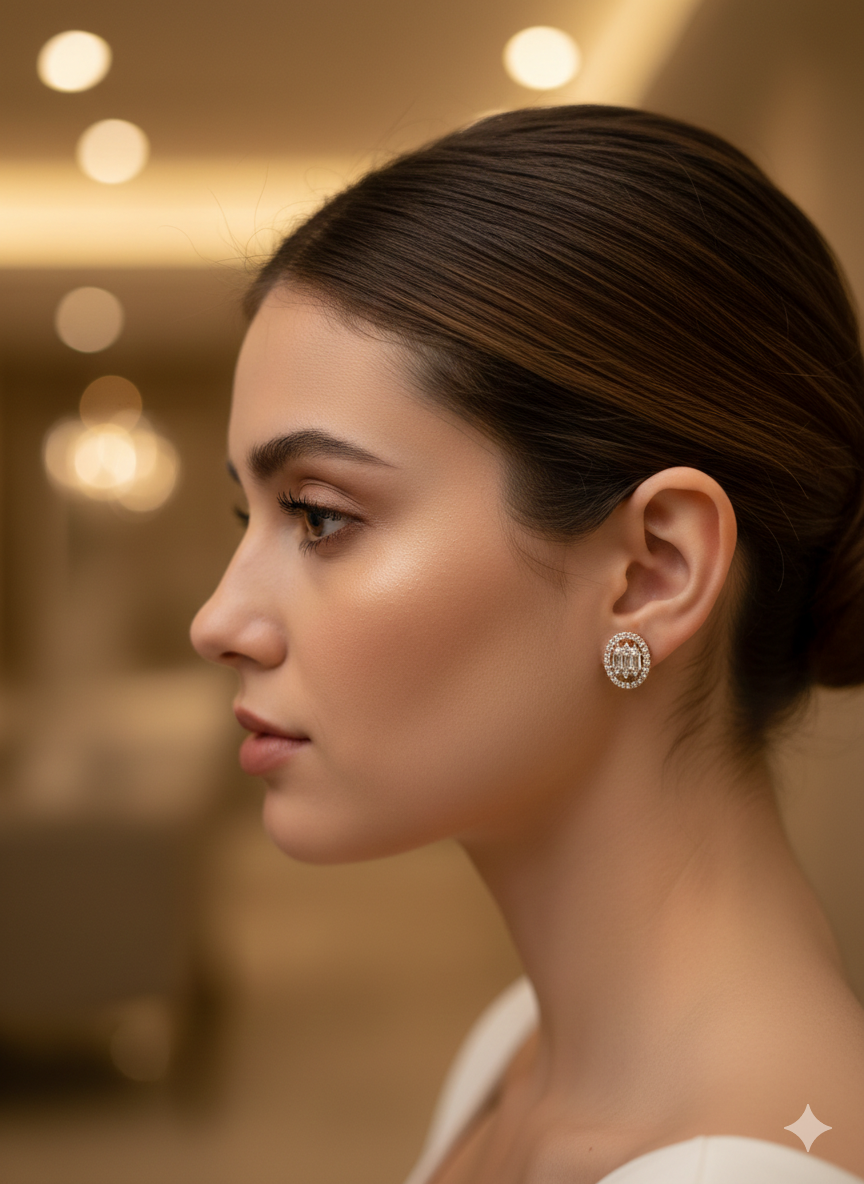 Anti Tarnish CZ Earring 3