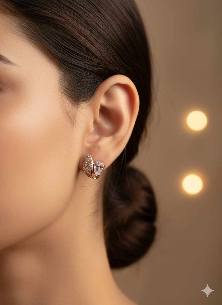 Anti Tarnish CZ Earring 16