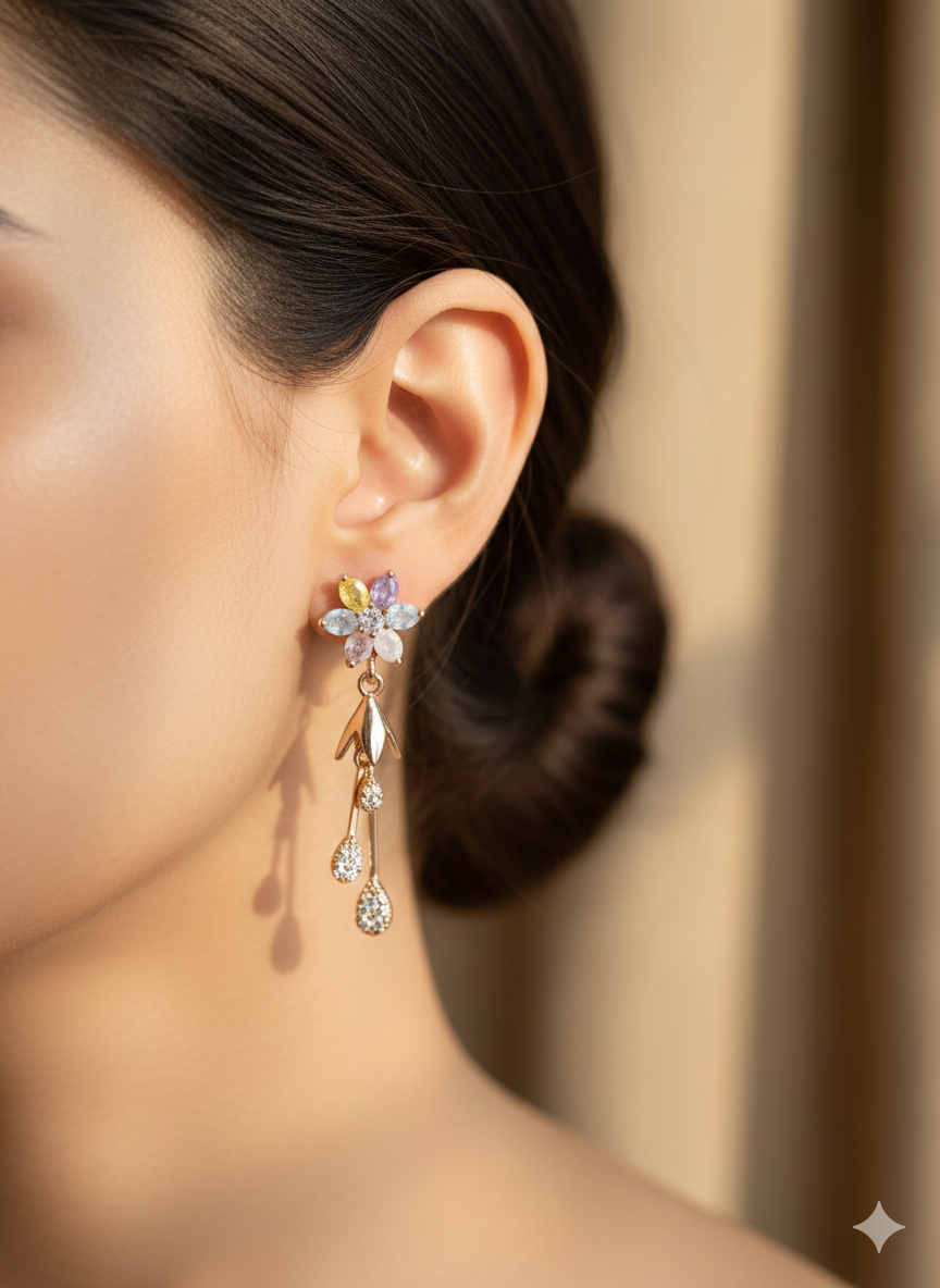 Anti Tarnish CZ Earring 21