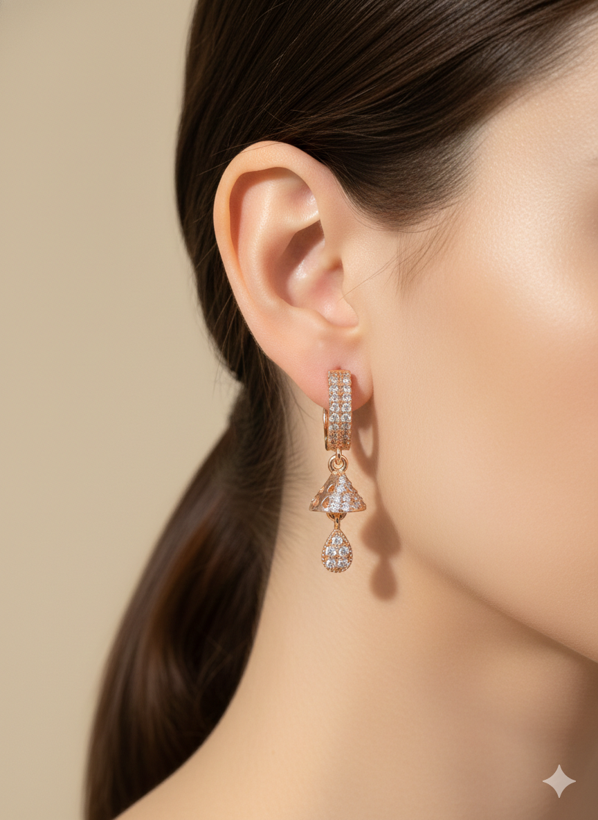 Anti Tarnish CZ Earring 25