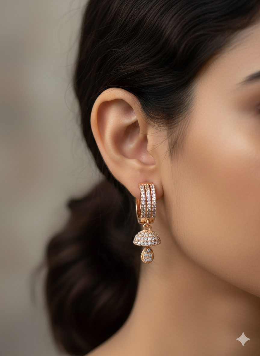 Anti Tarnish CZ Earring 24