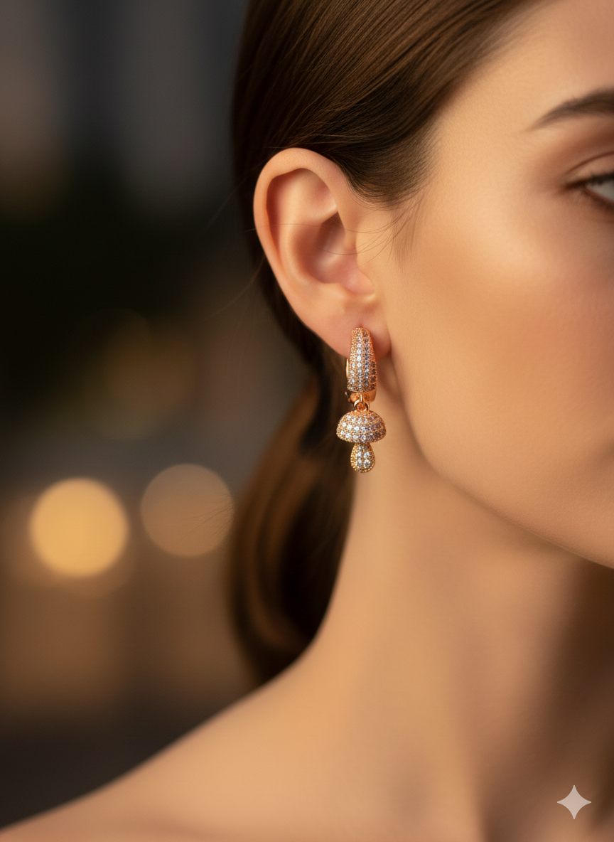 Anti Tarnish CZ Earring 26