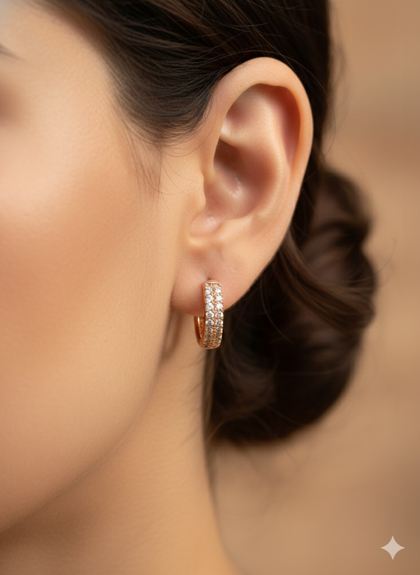 Anti Tarnish CZ Earring 28