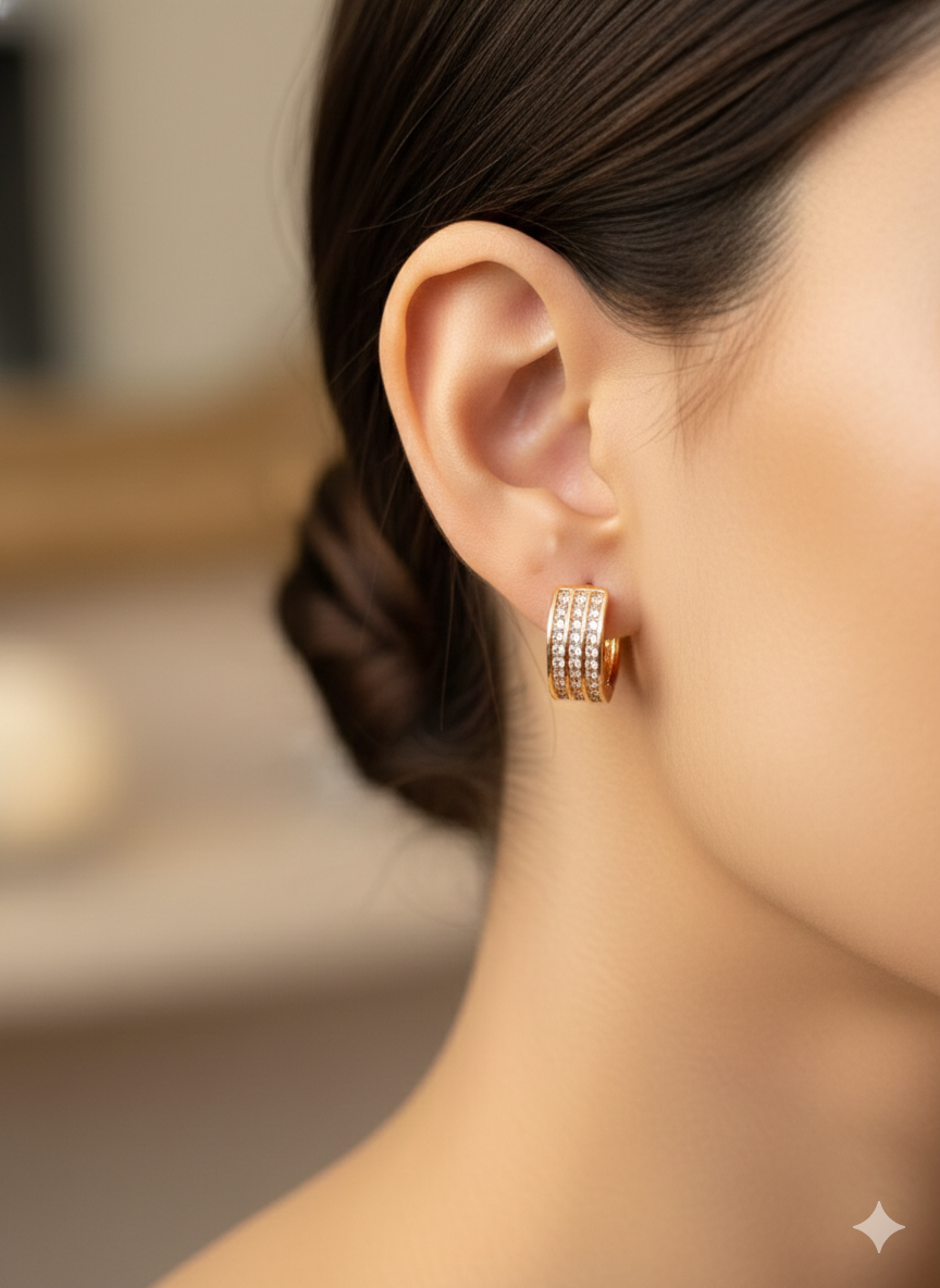 Anti Tarnish CZ Earring 31