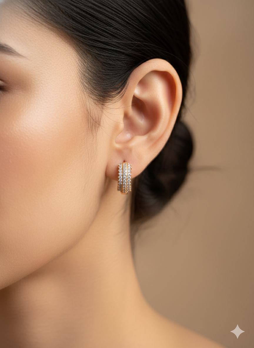 Anti Tarnish CZ Earring 29