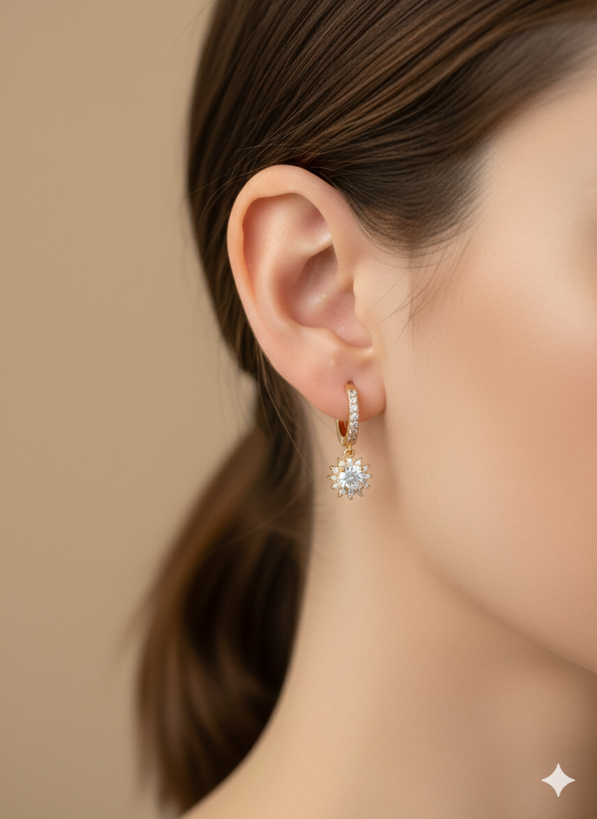 Anti Tarnish CZ Earring 37