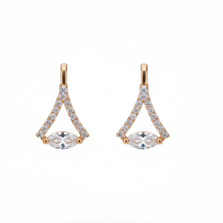 Anti Tarnish CZ Earring 14