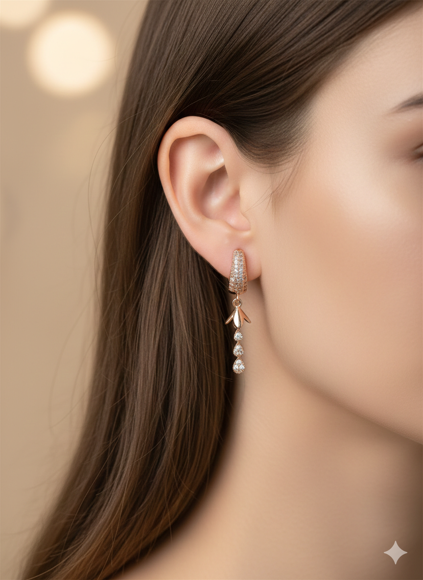 Anti Tarnish CZ Earring 22