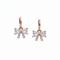 Anti Tarnish Rose gold CZ Earring 34