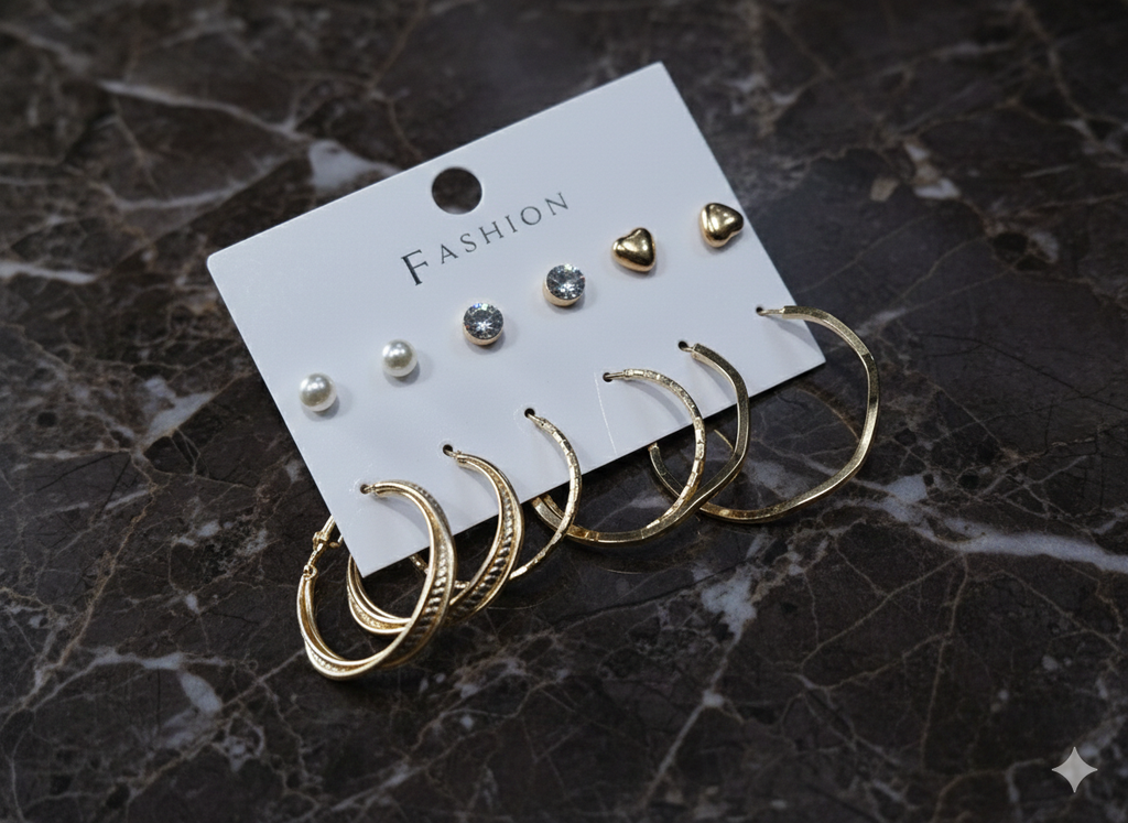 Combo of 6 pair earrings-35