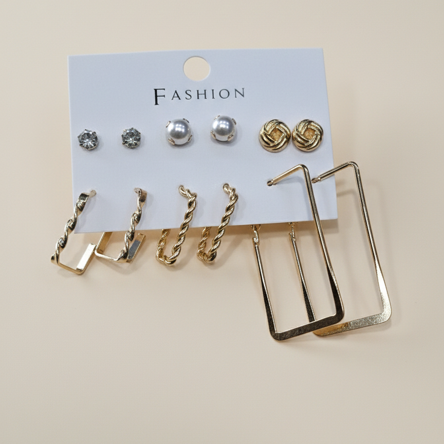 Combo of 6 pair earrings-36
