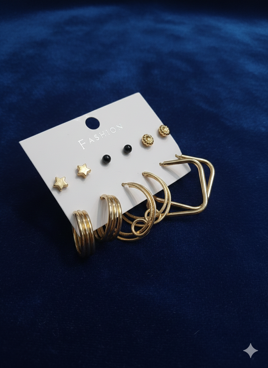 Combo of 6 pair earrings-37