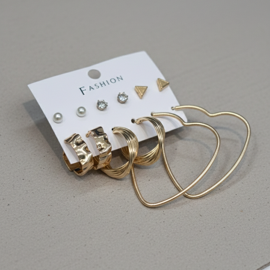 Combo of 6 pair earrings-38