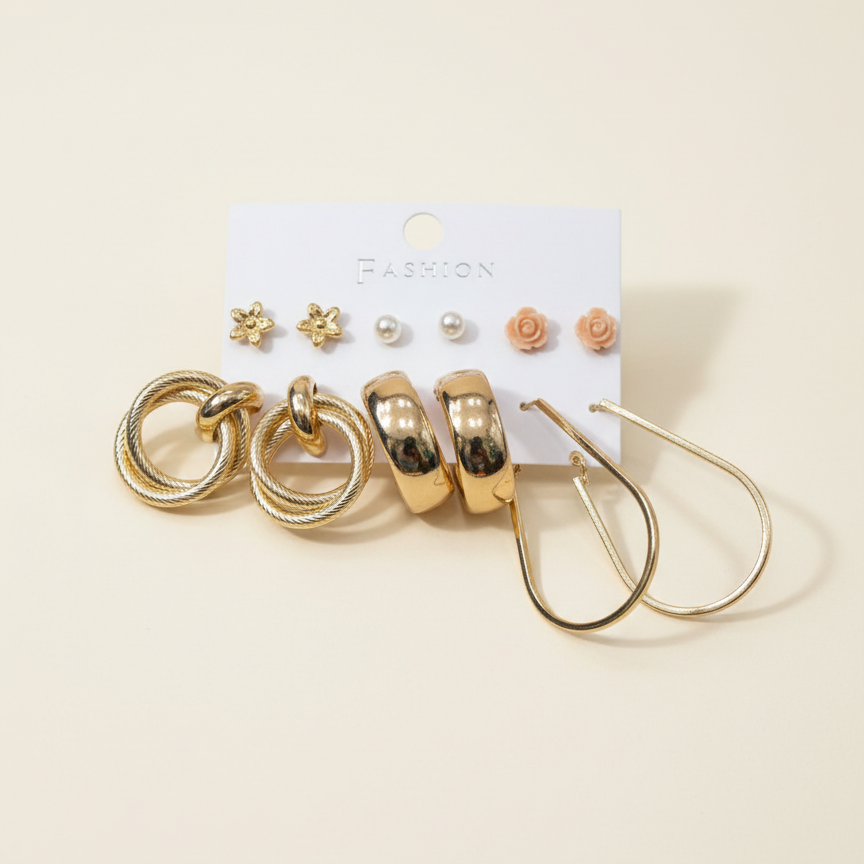 Combo of 6 pair earrings-39