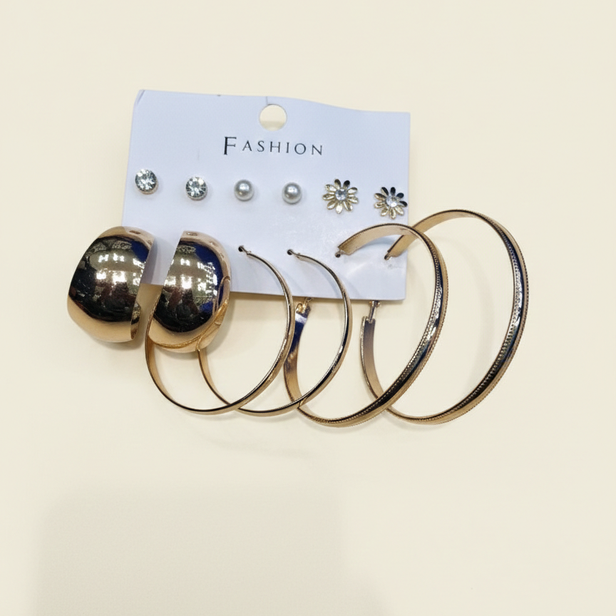 Combo of 6 pair earrings-40