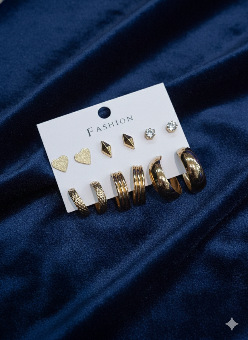 Combo of 6 pair earrings-43