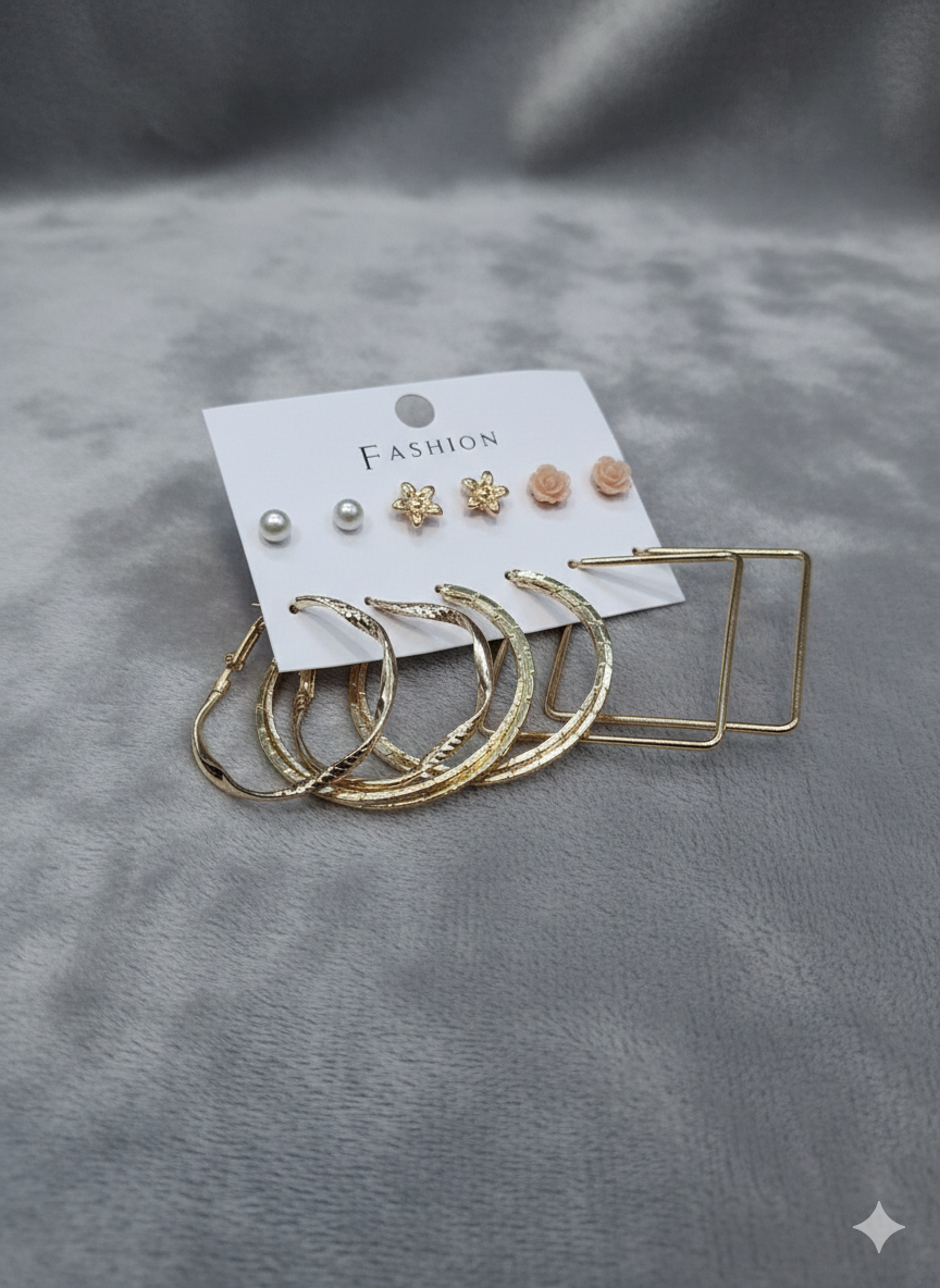 Combo of 6 pair earrings-45