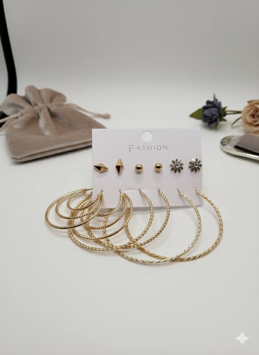 Combo of 6 pair earrings-48