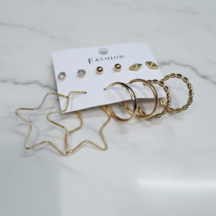 Combo of 6 pair earrings-53