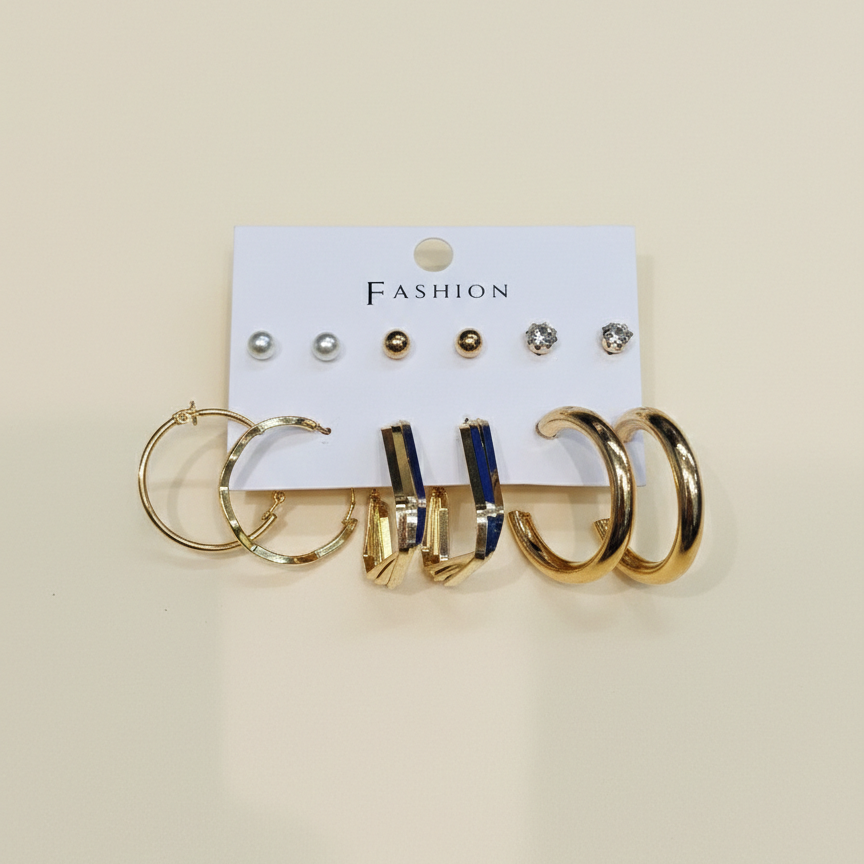 Combo of 6 pair earrings-54