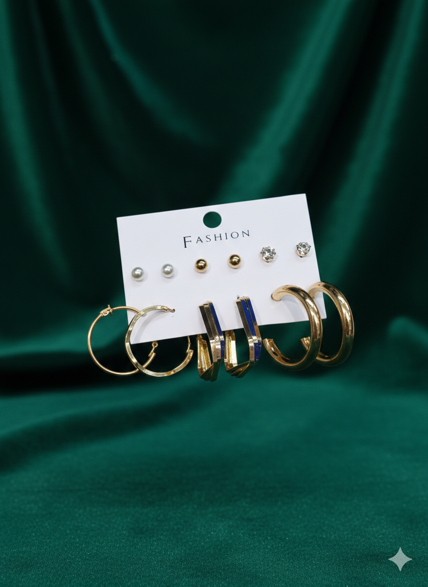 Combo of 6 pair earrings-54