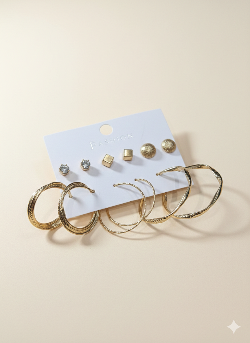 Combo of 6 pair earrings-55