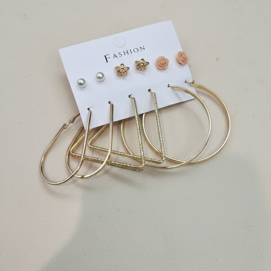 Combo of 6 pair earrings-56