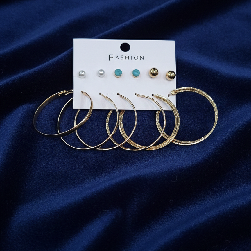 Combo of 6 pair earrings-57