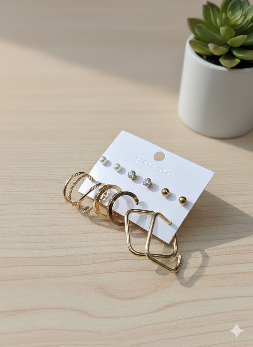 Combo of 6 pair earrings-59