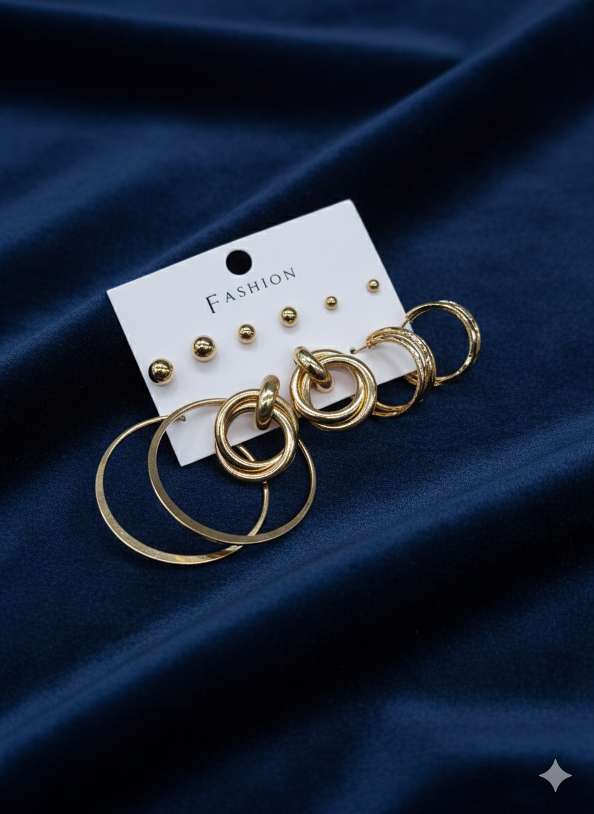 Combo of 6 pair earrings-61