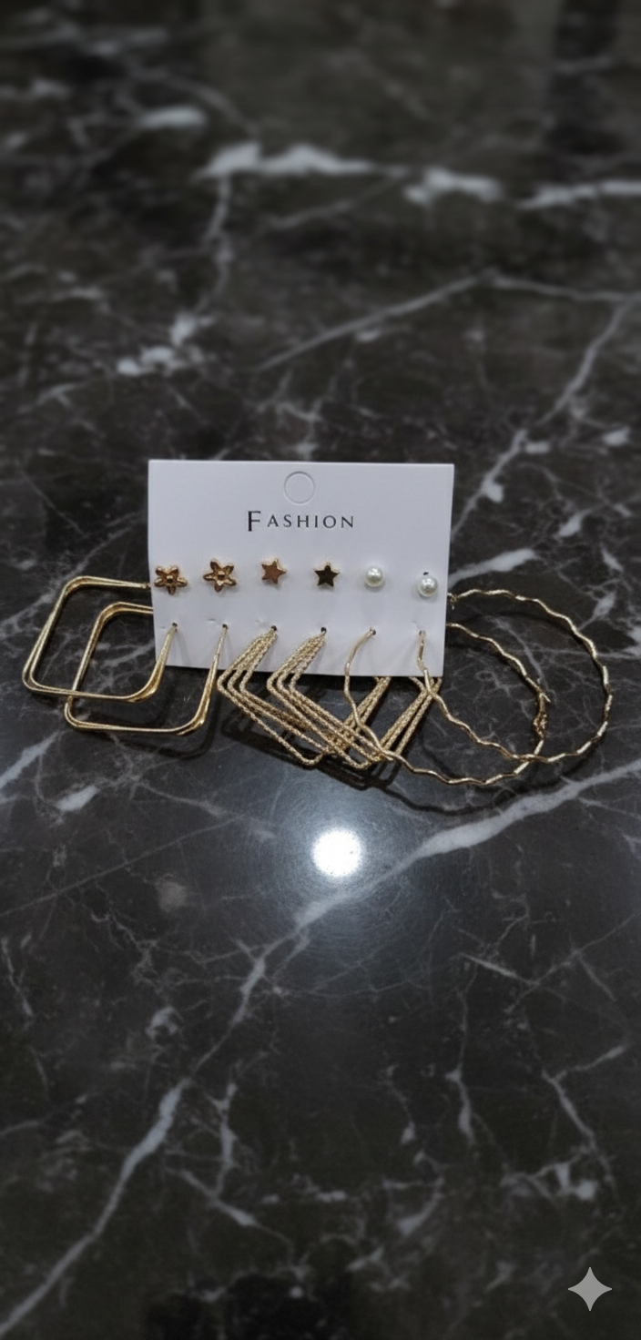 Combo of 6 pair earrings-62