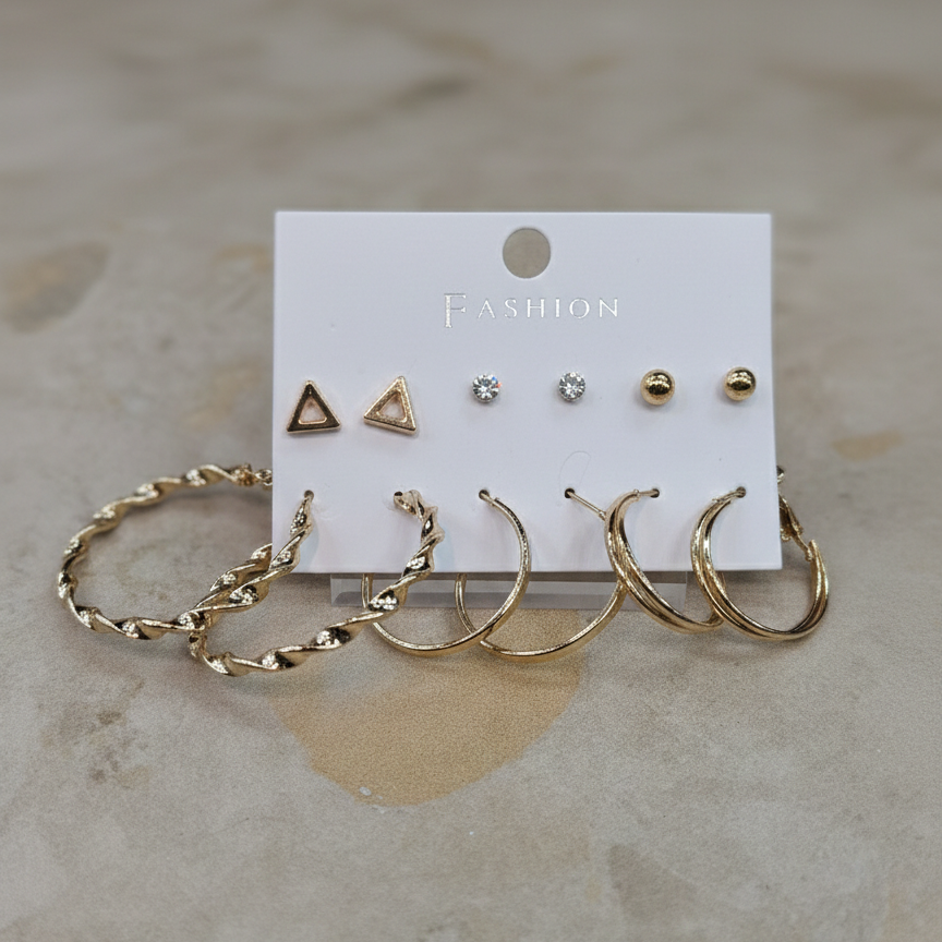 Combo of 6 pair earrings-64
