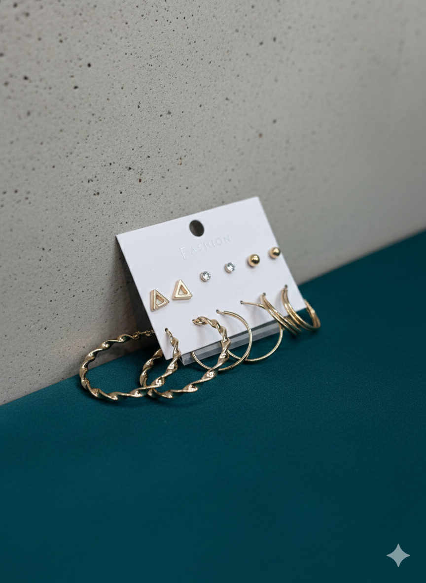 Combo of 6 pair earrings-64