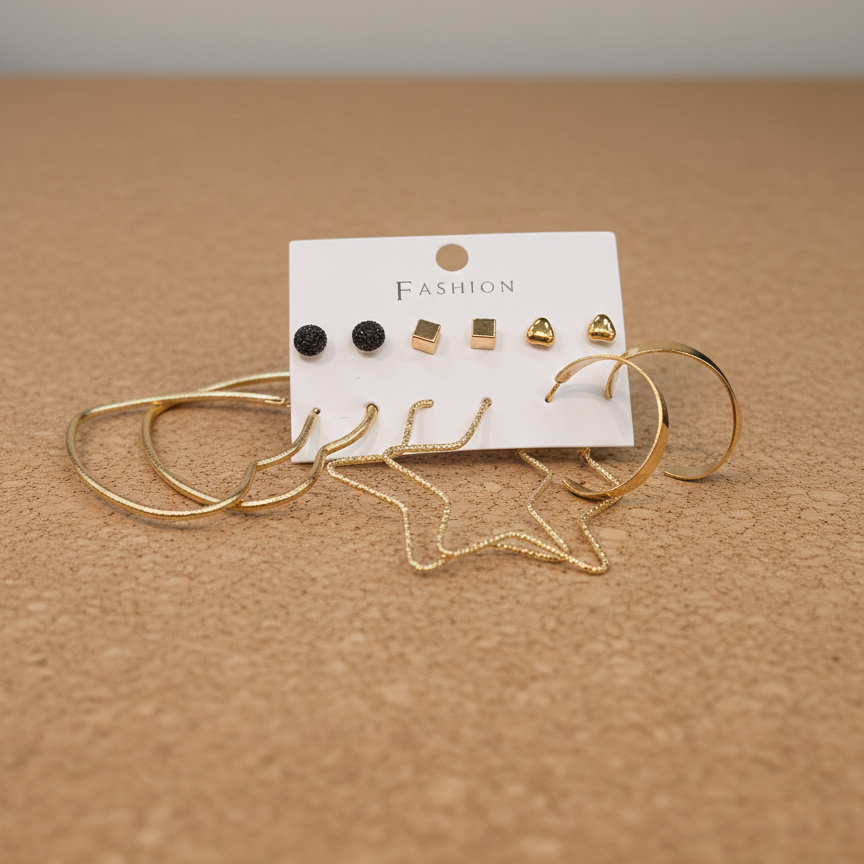 Combo of 6 pair earrings-65