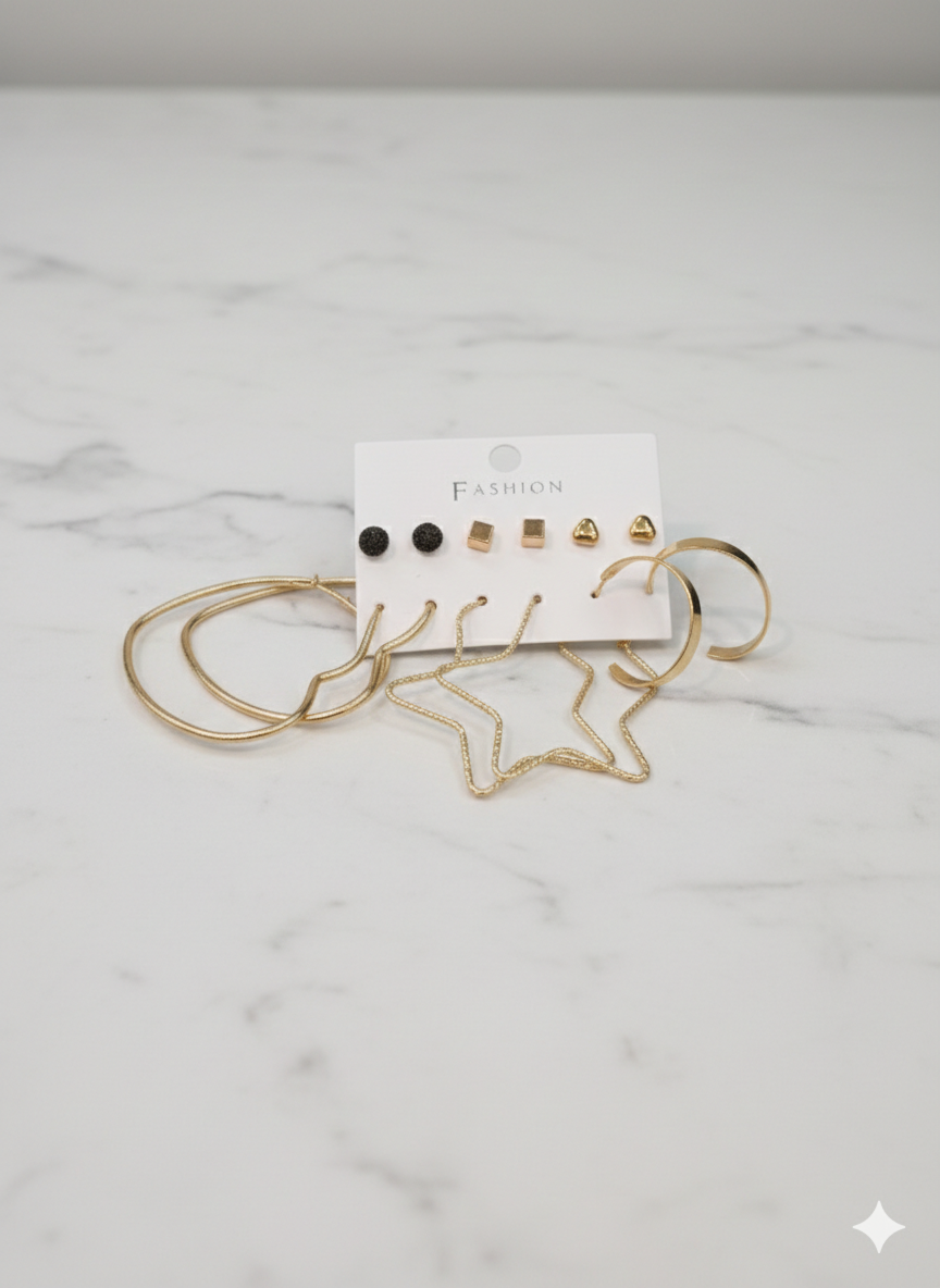 Combo of 6 pair earrings-65