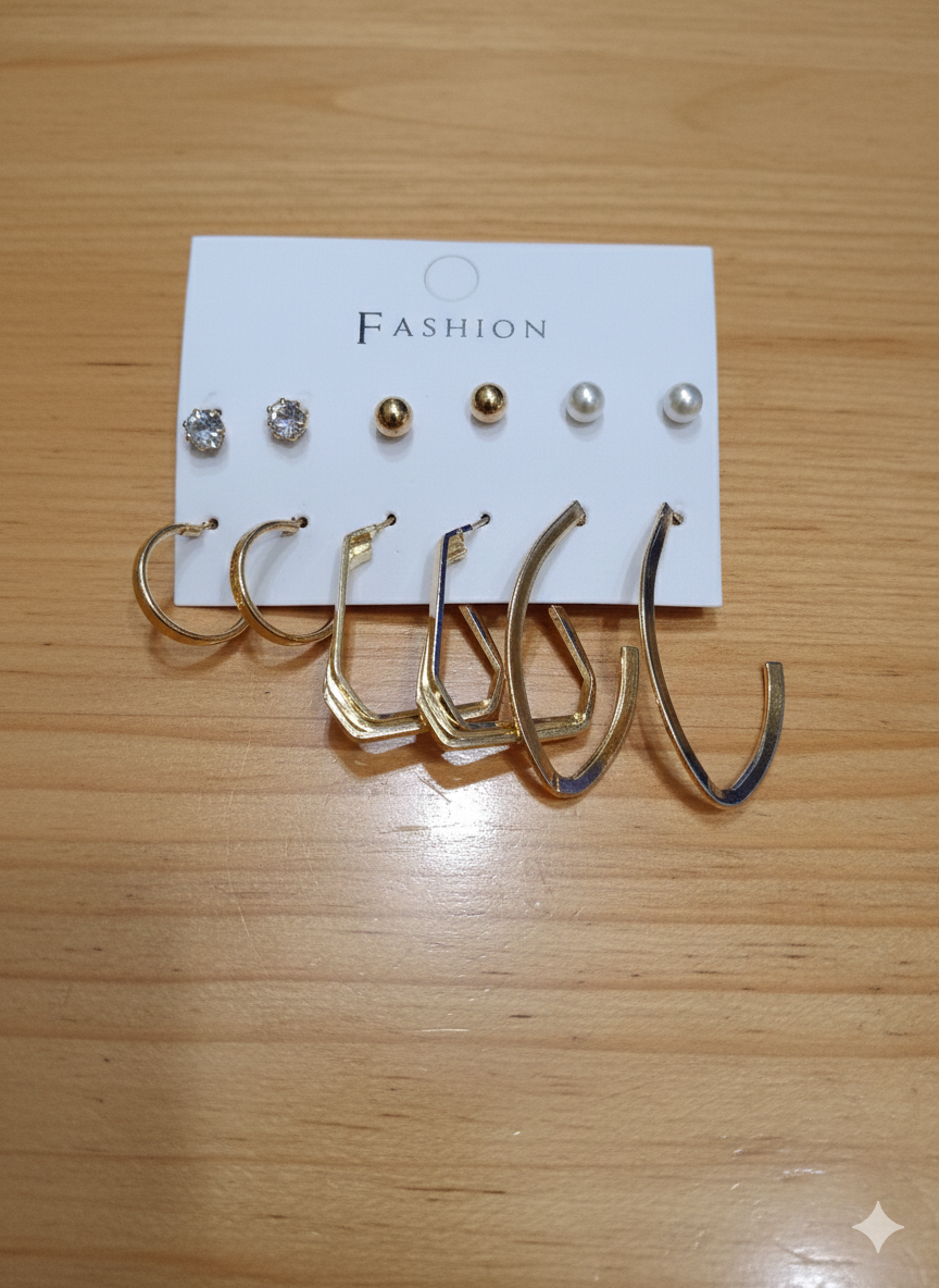 Combo of 6 pair earrings-41