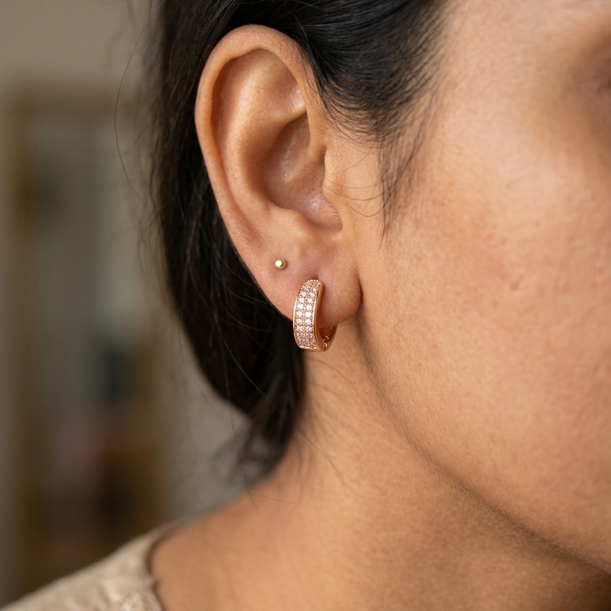 Anti Tarnish CZ Earring 83