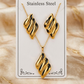 Anti Tarnish Combo Set with 1 Pair of Earring and Necklace