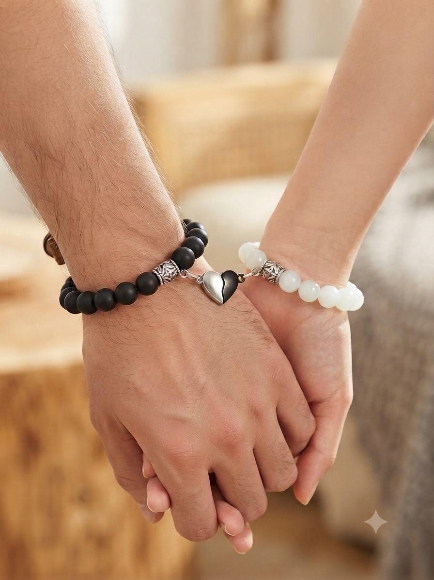 Magnetic couple bracelet (9559)