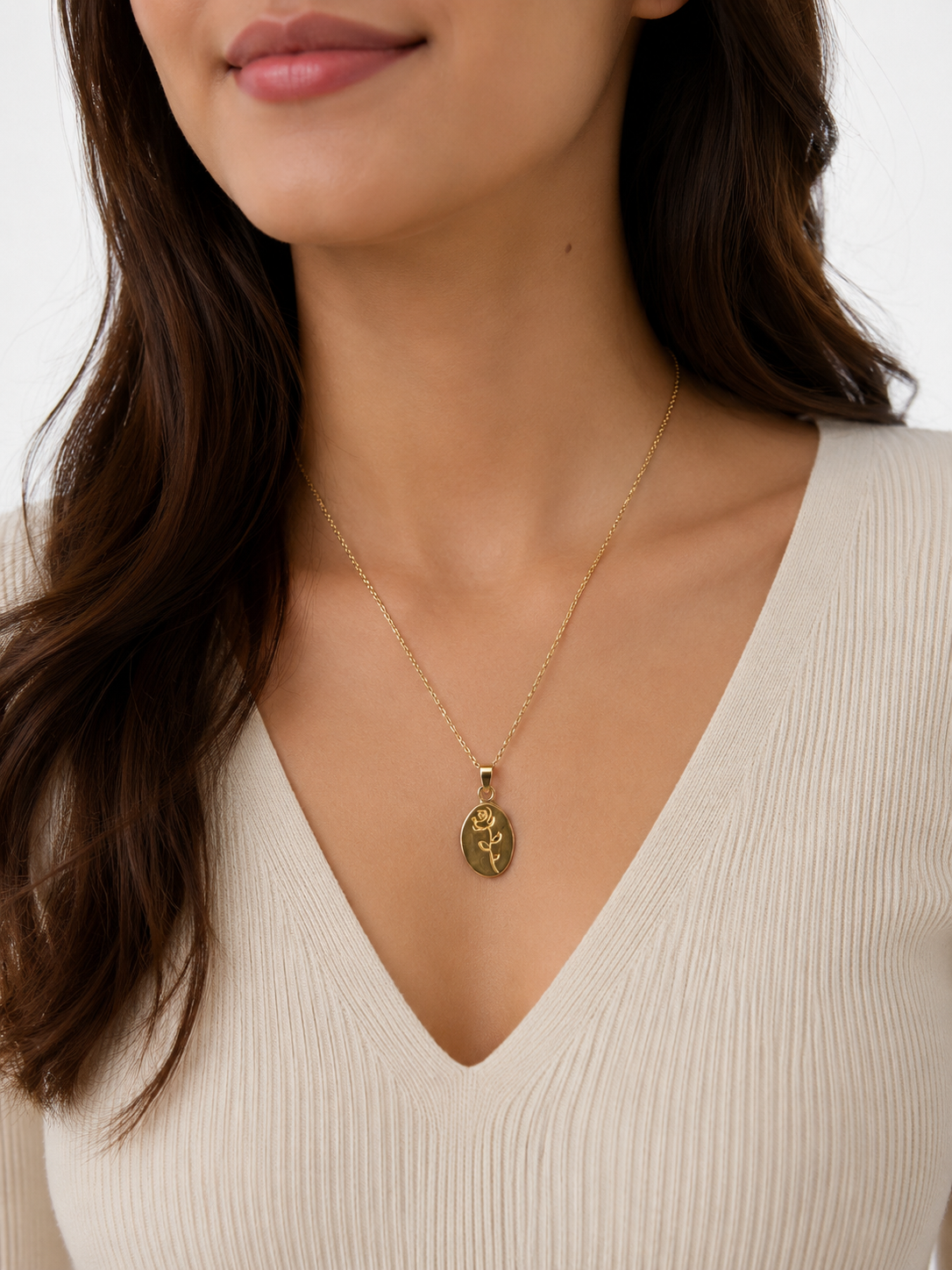 Anti Tarnish Chain Pendant (4110)