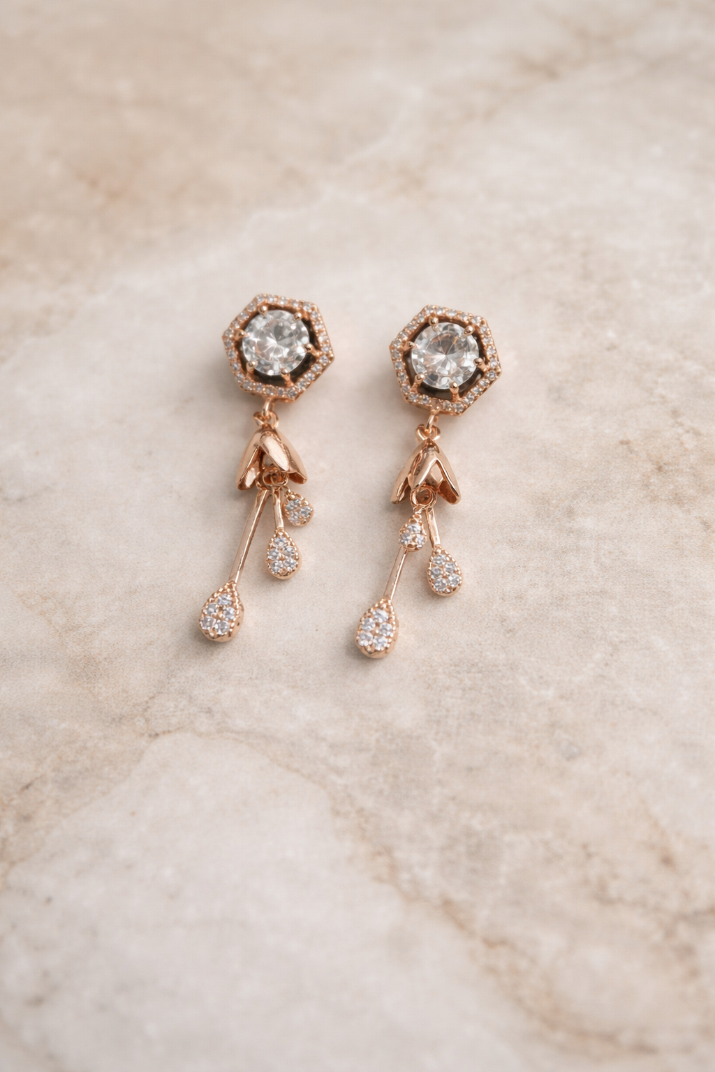 Anti Tarnish CZ Earring 19