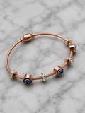 Anti Tarnish Rose gold Evil Eye Bracelet