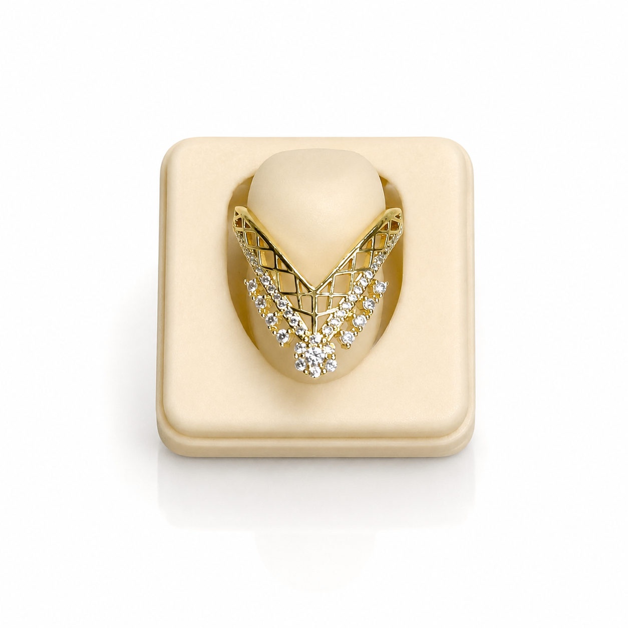 AD cz V Ring (9652) 52