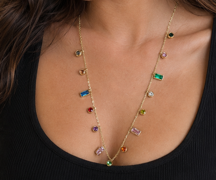 Anti Tarnish necklace (9188)