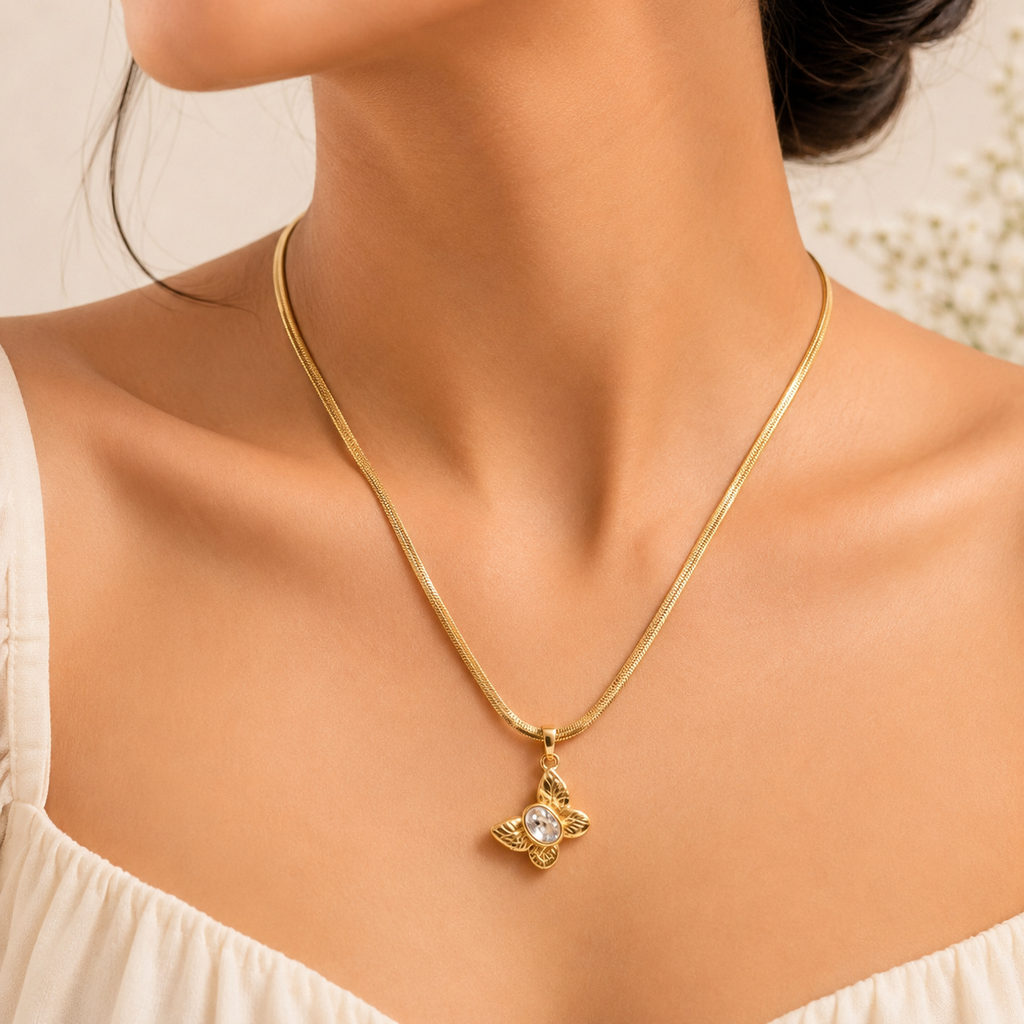 Anti Tarnish Chain Pendant (9541)