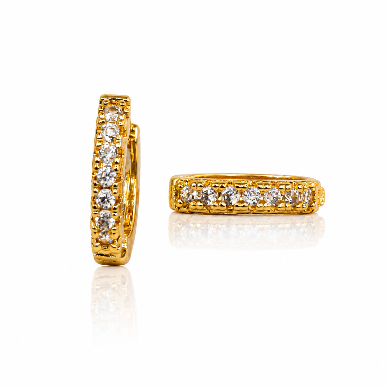 Small size CZ Bali (gold)         (9500)